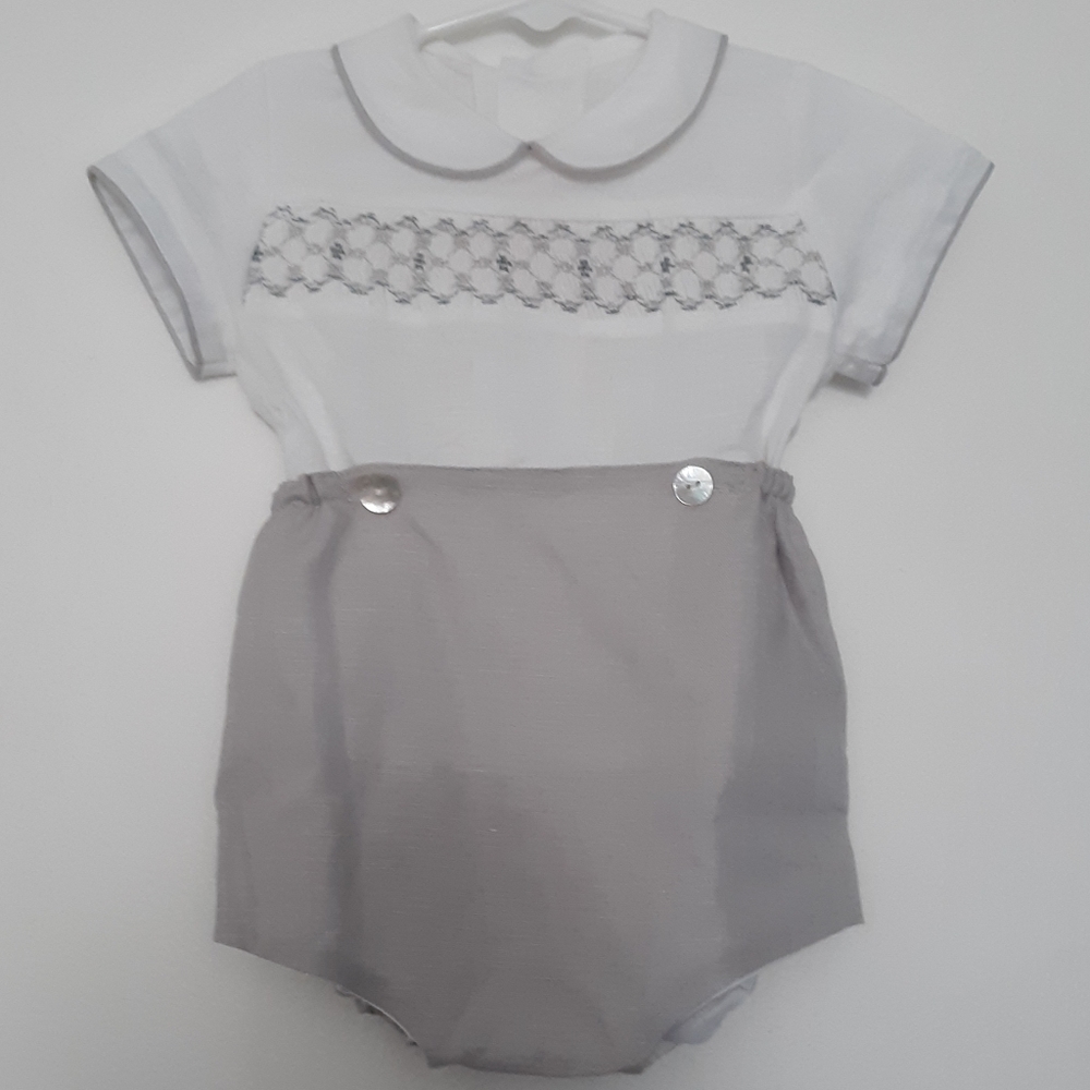 La Coqueta Smocked Buster Suit